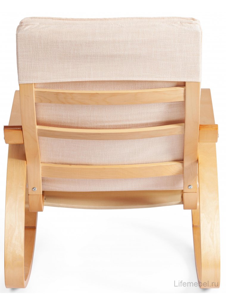 Кресло-качалка mod. AX3005 бежевое / дуб
