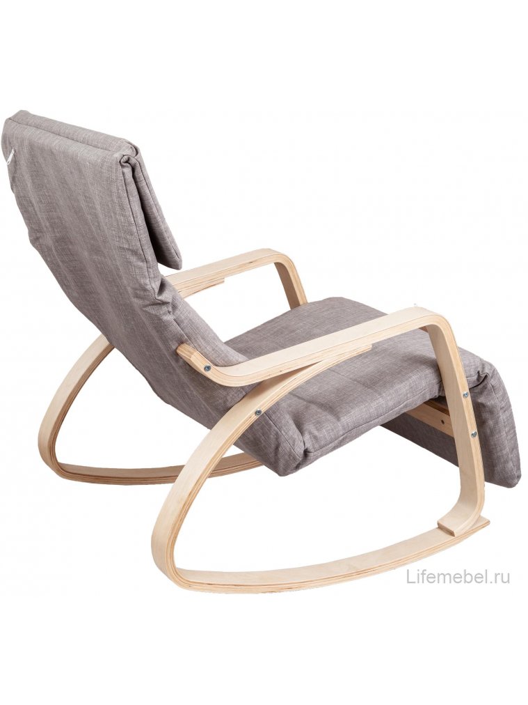 Кресло-качалка Smart ткань серая