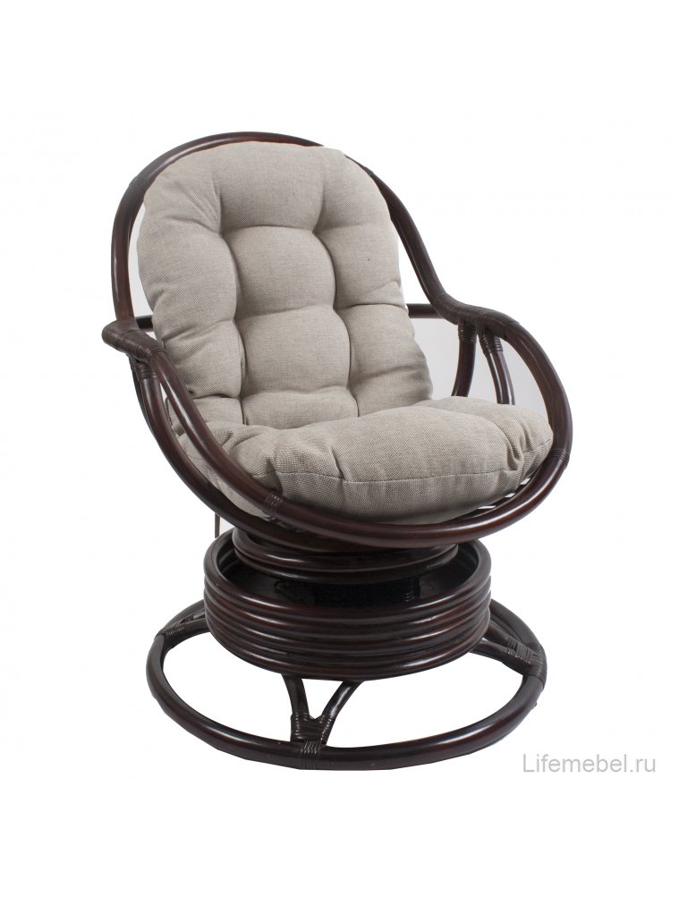 Кресло-качалка Ulfasa с подушкой орех