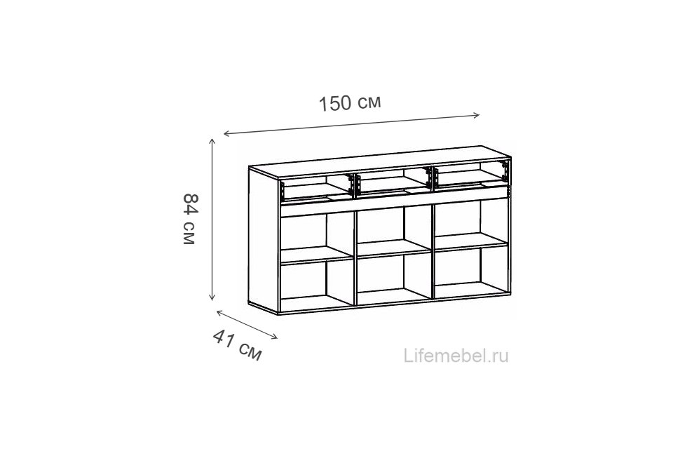 Тумба AZTECA S205-KOM3D3S/8/15 белый / белый блеск