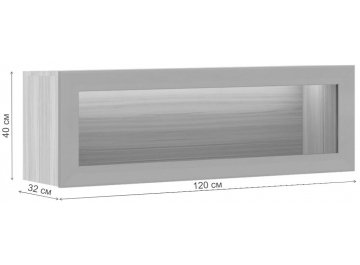 Шкаф навесной Нобиле ПН-ФС ШШ