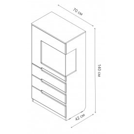 Витрина Виго 140