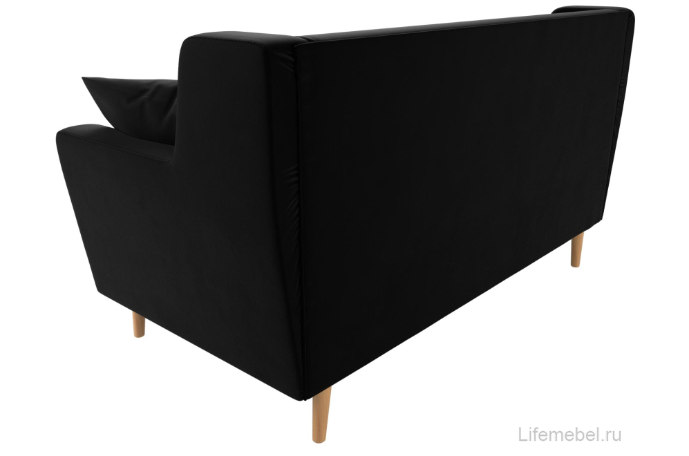 Диван Ривер-Арт 2 черный велюр
