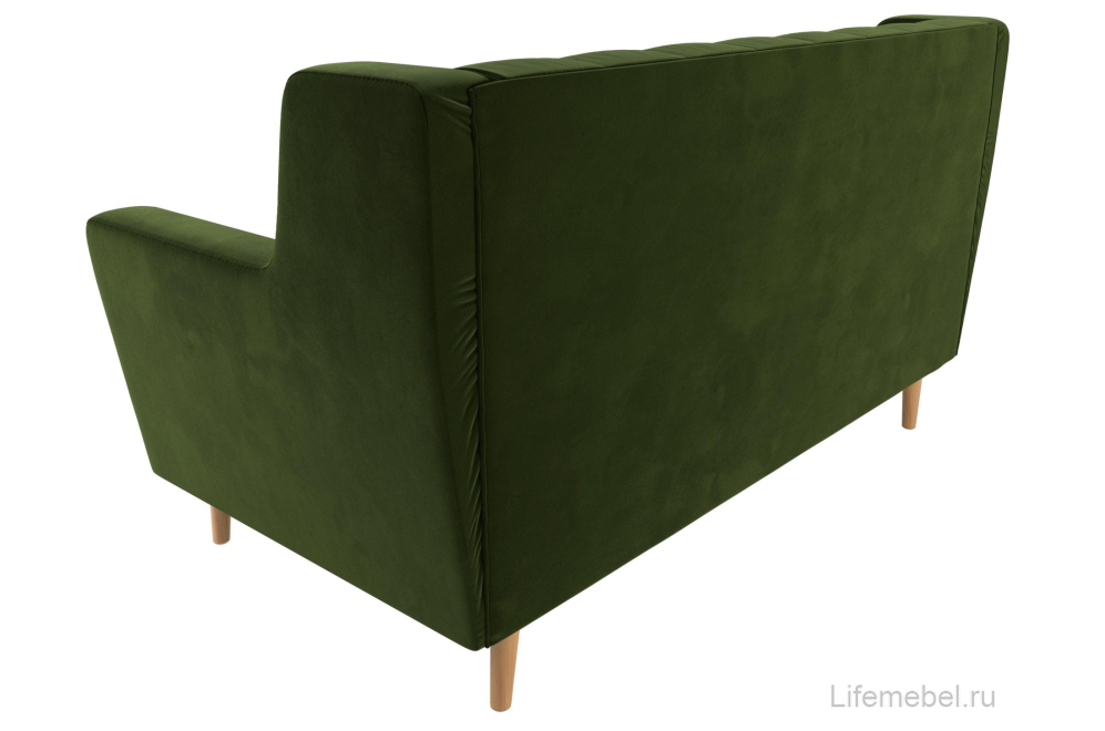Диван Ривер-Арт 2 Люкс зеленый микровельвет