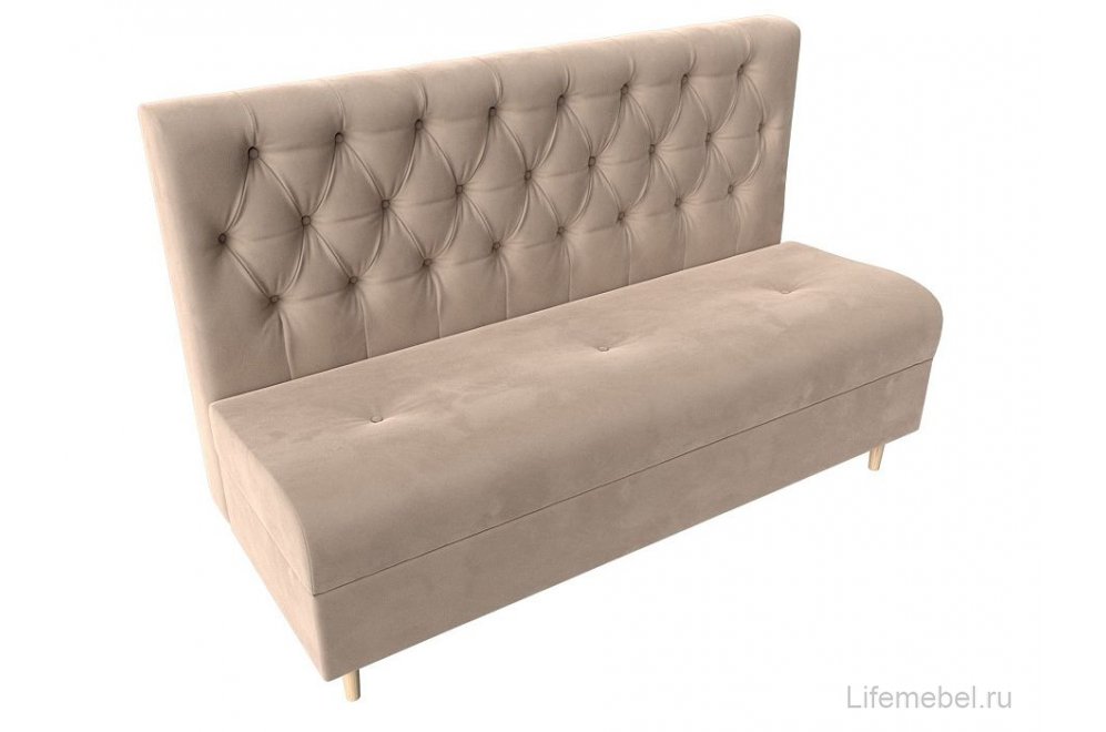Диван Бремен велюр бежевый