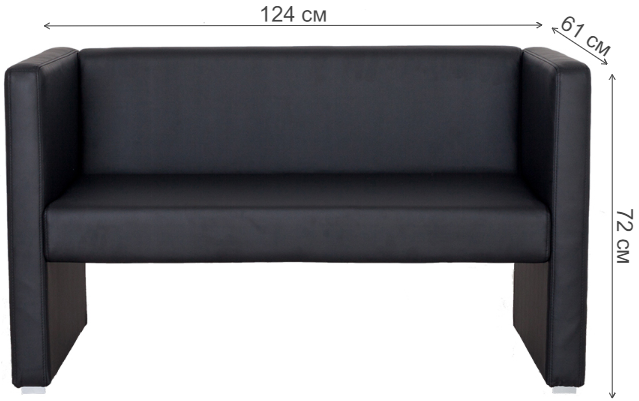 Диван Бриф черный