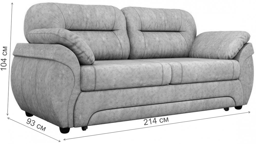 Диван Бруклин велюр фиолетовый