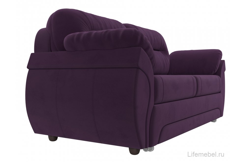 Диван Бруклин велюр фиолетовый