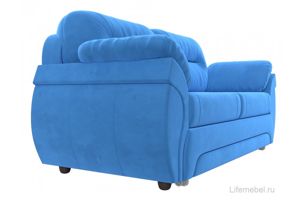 Диван Бруклин велюр голубой