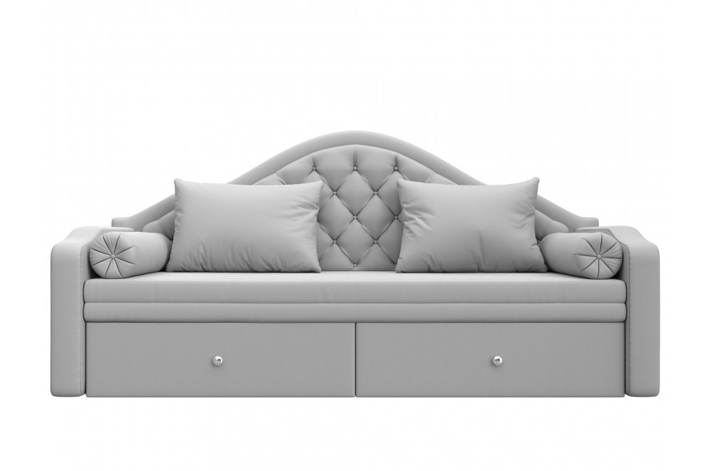 Диван детский Сойер эко кожа белый