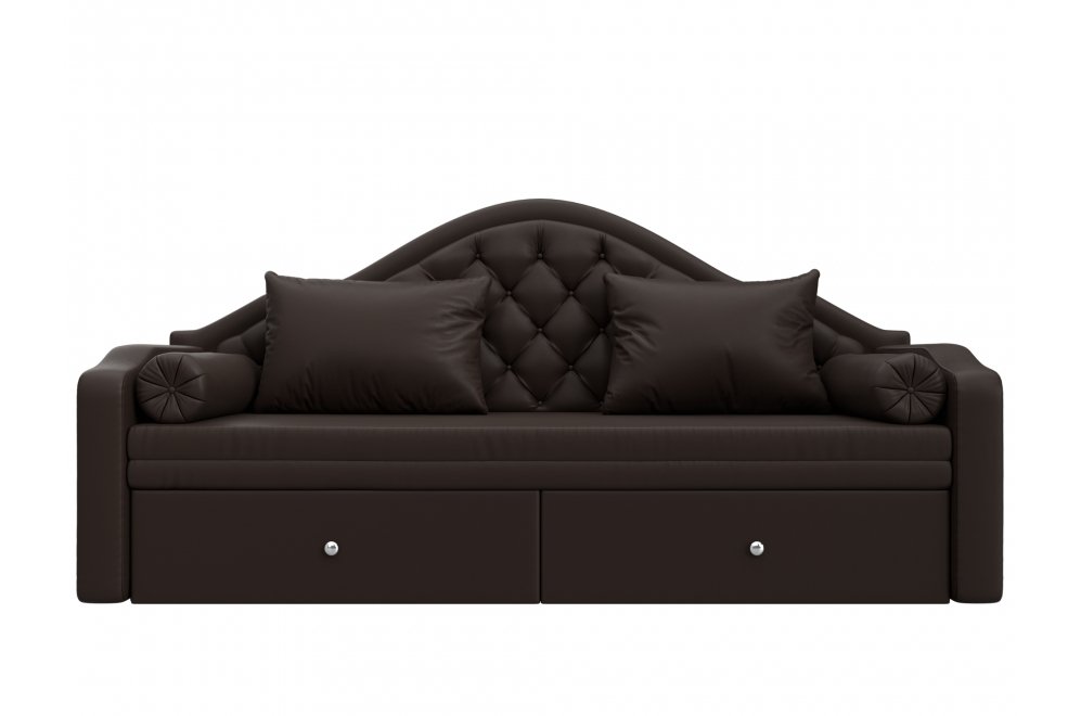 Диван детский Сойер эко кожа коричневый