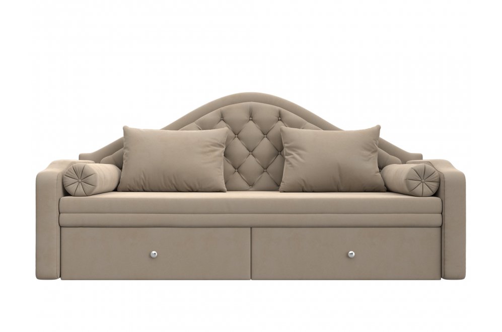 Диван детский Сойер велюр MR бежевый