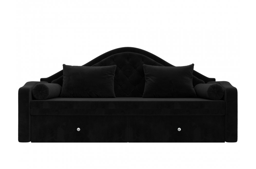 Диван детский Сойер велюр MR черный