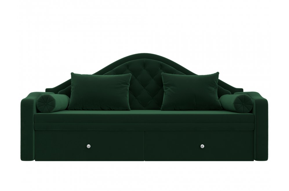 Диван детский Сойер велюр MR зеленый