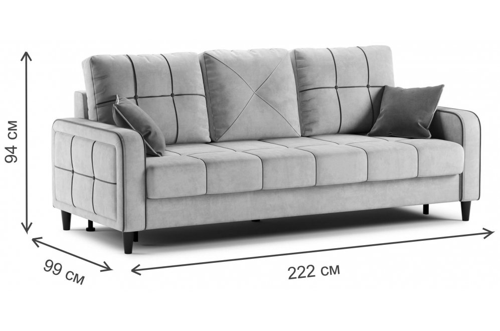 Диван Черри Н ТД 287 irida 21 / эвита умбер горчичный 109