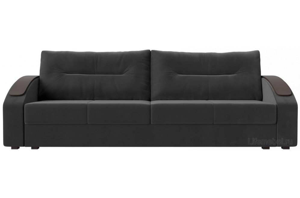 Диван Канзас велюр серый