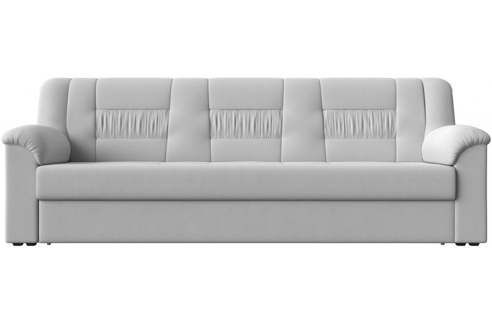 Диван Карелия белая экокожа