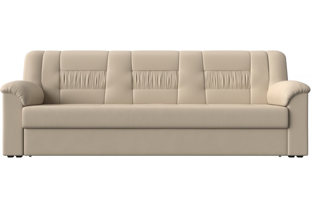 Диван Карелия бежевая экокожа