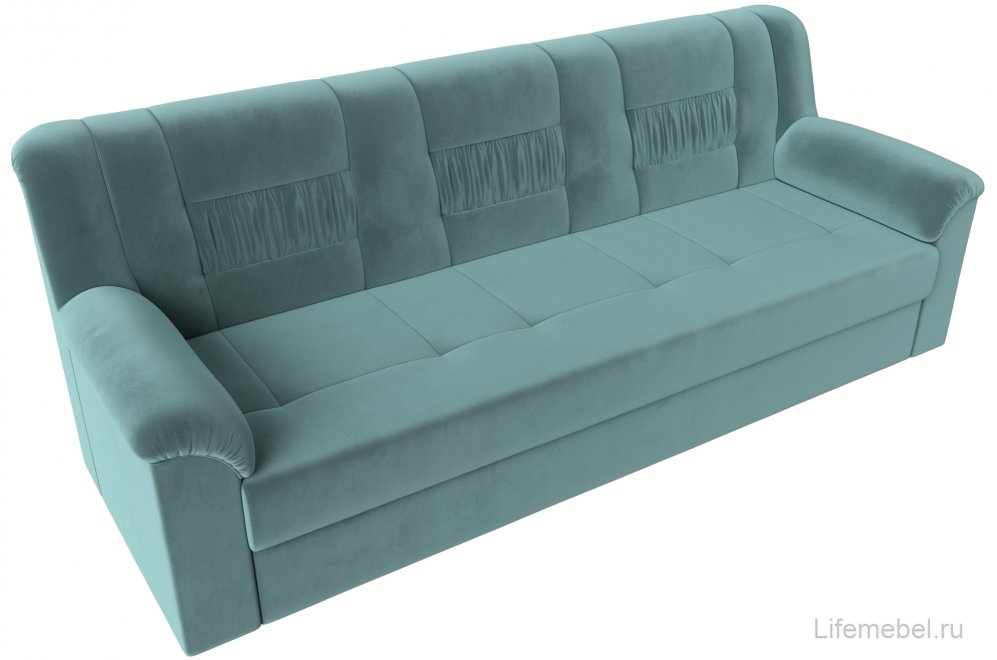 Диван Терра-М бирюзовый велюр