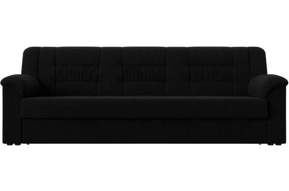 Диван Карелия черный микровельвет