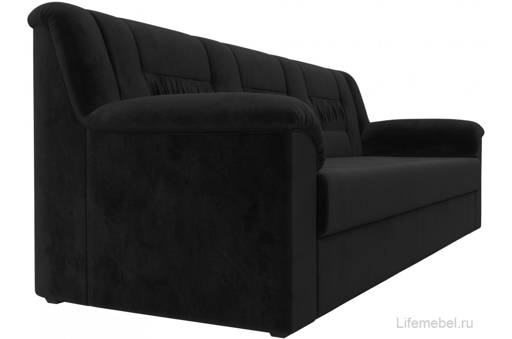 Диван Карелия черный велюр