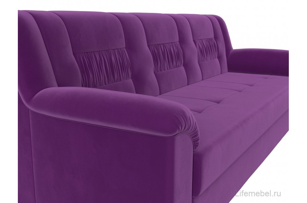 Диван Карелия фиолетовый микровельвет