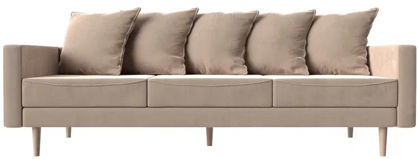 Диван Картес бежевый велюр