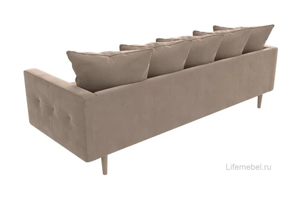 Диван Картес бежевый велюр