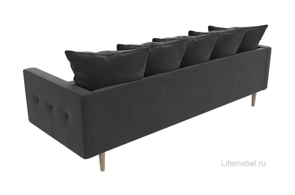 Диван Картес серый велюр