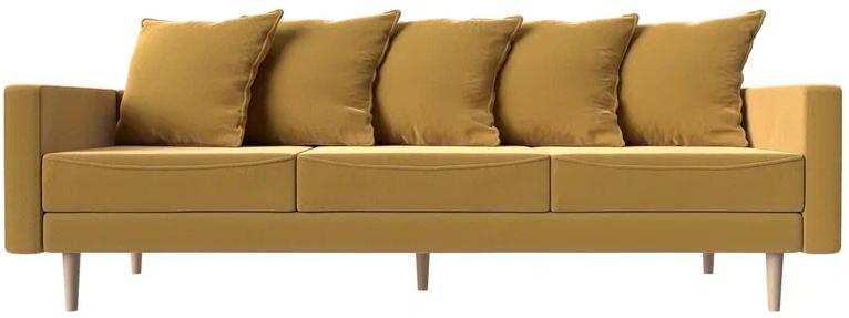 Диван Картес желтый микровельвет