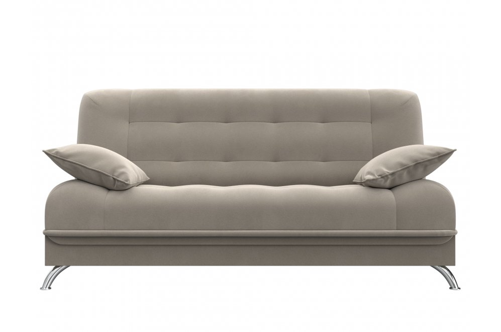 Диван-книжка Юнона микровельвет бежевый