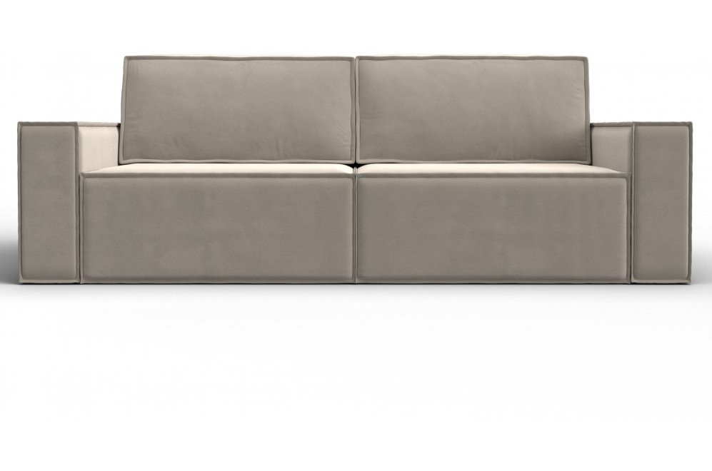 Диван Куба бежевый микровельвет