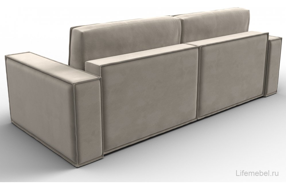 Диван Куба бежевый микровельвет