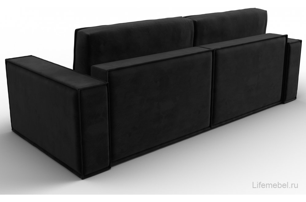 Диван Куба черный велюр