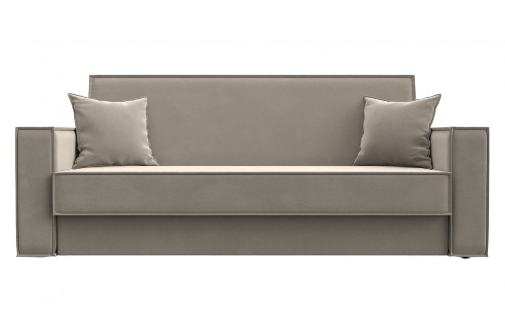 Диван Куба микровельвет бежевый