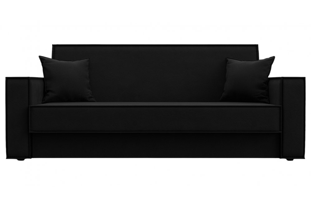 Диван Куба микровельвет черный