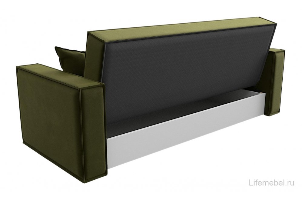 Диван Куба микровельвет зеленый