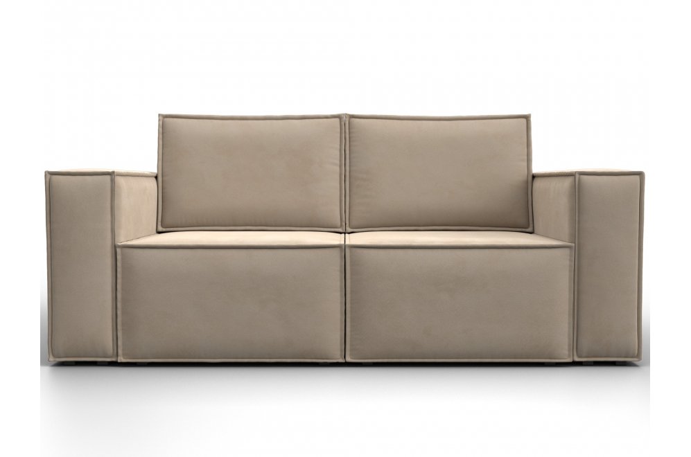 Диван Куба мини велюр бежевый