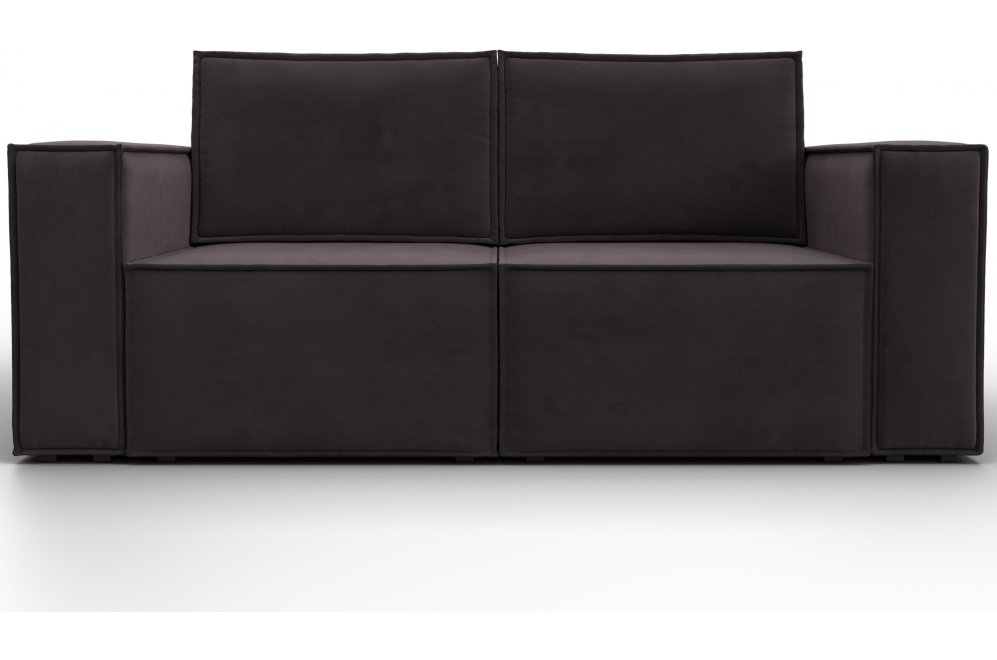 Диван Куба мини велюр коричневый