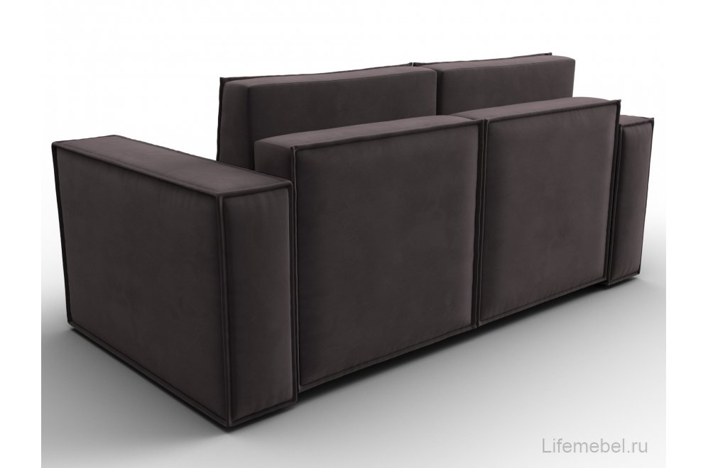 Диван Куба мини велюр коричневый