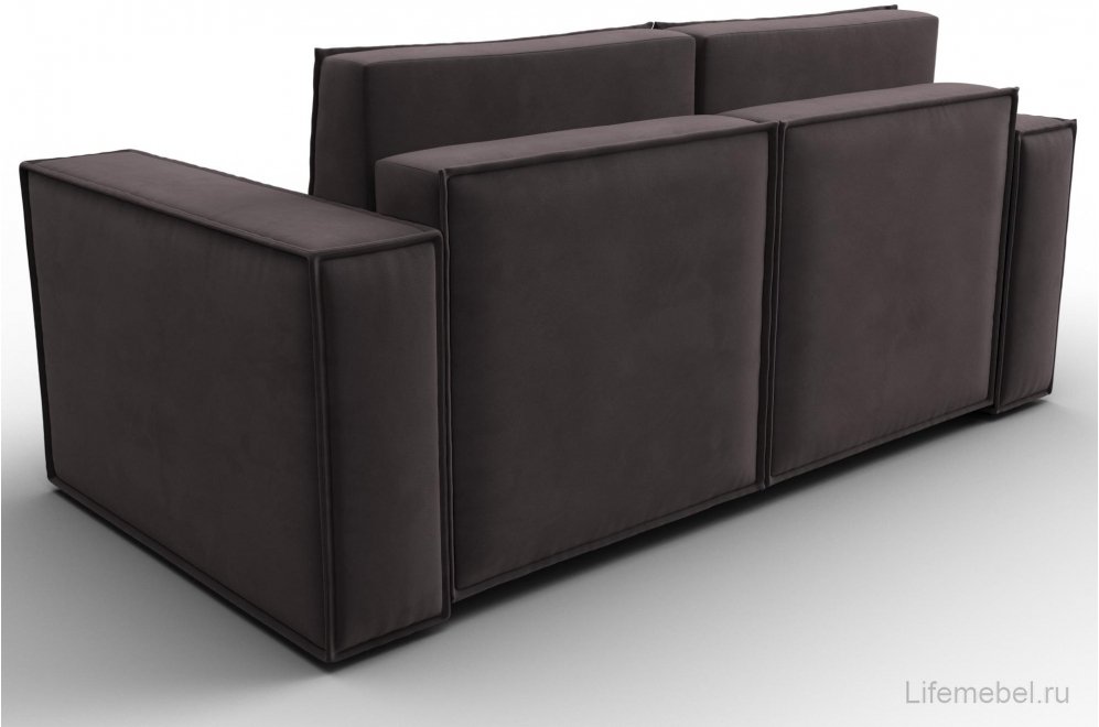 Диван Куба мини велюр коричневый