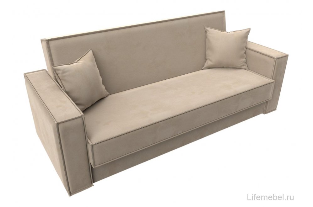 Диван Куба велюр бежевый