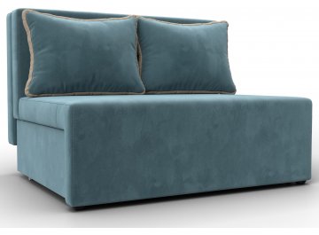 Диван Лагуна бирюзовый / бежевый велюр