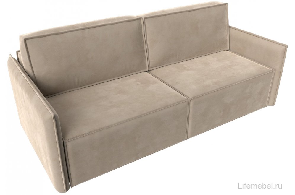 Диван Либерти бежевый велюр