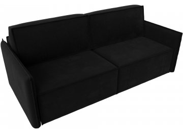 Диван-кровать Либерти черный микровельвет