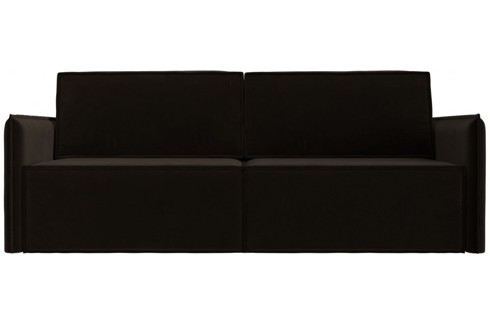 Диван Урбан-Люкс коричневый микровельвет