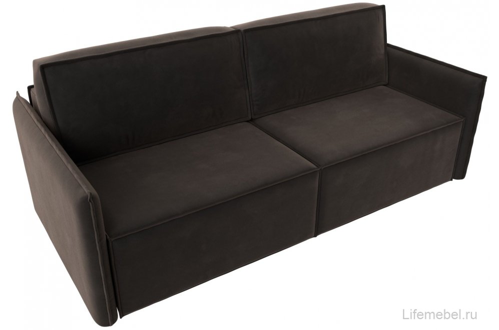 Диван Урбан-Люкс коричневый велюр