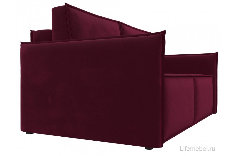 Диван Урбан-Люкс микровельвет бордовый