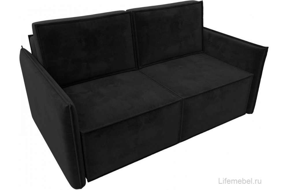 Диван Либерти велюр черный