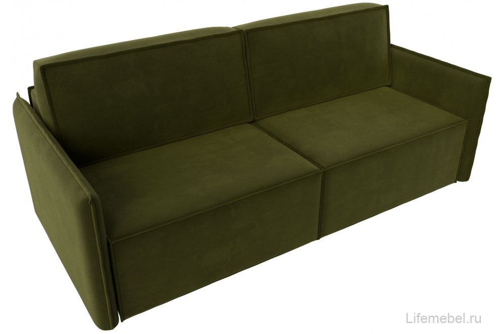 Диван Либерти зеленый микровельвет